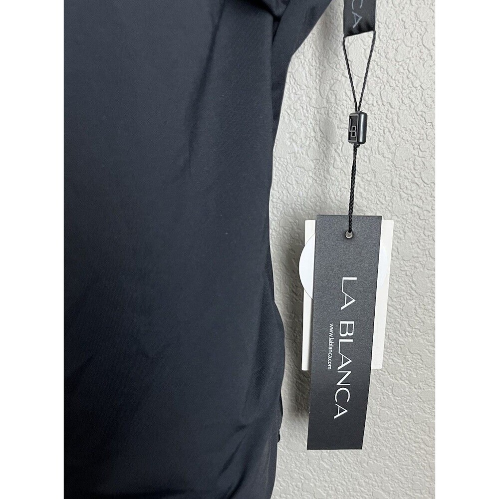 NWT! La Blanca sz 12 Island Goddess Cross Front Keyhole One Piece Swimsuit $133 - Picture 3 of 7